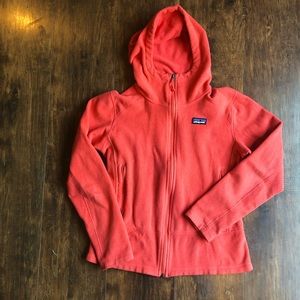 Patagonia fleece hooded zip up. Size small